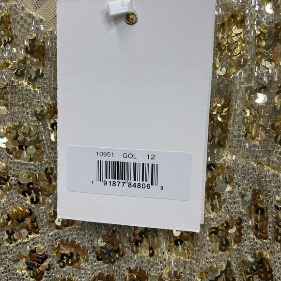 Mac Duggal 10951 Size 12 EMBELLISHED ILLUSION HIGH NECK LONG SLEEVE GOWN - Picture 7 of 8